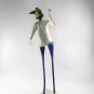 Folk Art Armature Sculpture 2' Tall | Unique Woman Papier-mâché Figure