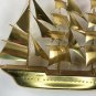 Large Vintage brass ship  20&acirc;�� x 15&acirc;��