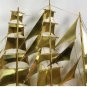 Large Vintage brass ship  20&acirc;�� x 15&acirc;��