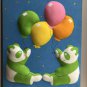 Vintage Panda and Balloons 3-D Wall Decor - 22" x 18" | Unique Nursery Room