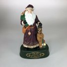 Vintage Italy Santa Ceramic Statue 9” tall