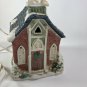 1990 Light Up Ceramic Church with original box 11â x 7â