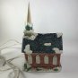 1990 Light Up Ceramic Church with original box 11â x 7â