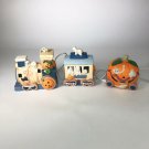 Vintage Halloween Train Ceramic Light-Up Decor