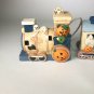 Vintage Halloween Train Ceramic Light-Up Decor