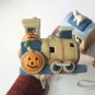 Vintage Halloween Train Ceramic Light-Up Decor