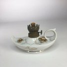 Vintage Porcelain Oil Lamp 5.5” X 4”