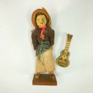 Vintage Guatemalan Folk Art Figure 6.5” tall