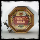 Vintage Tuborg Gold Bar Sign  15” in diameter