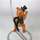 Dept 56 Fancy Bear Wooden Ornament 3.5” Tall