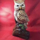 Wise Barn Owl Statue 10” X 6”
