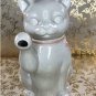 Vintage White Cat Teapot 7â X 6â