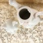 Vintage White Cat Teapot 7â X 6â