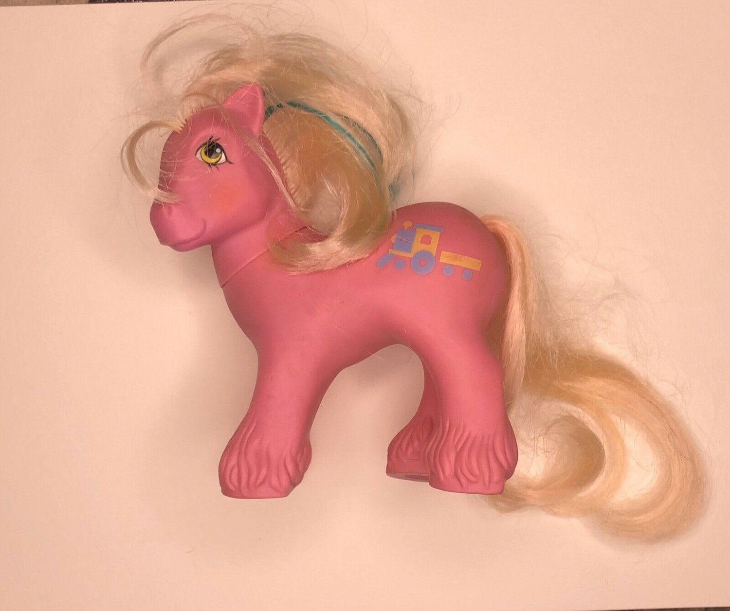 Vintage My Little Pony G1 MLP ~ BIG BROTHER ~ STEAMER ~ Clydesdale Train ~ EUC!