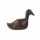 Antique Leather Duck Decoy Sculpture Made in Spain