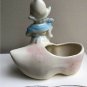 Vintage Stoneware Dutch Girl Planter
