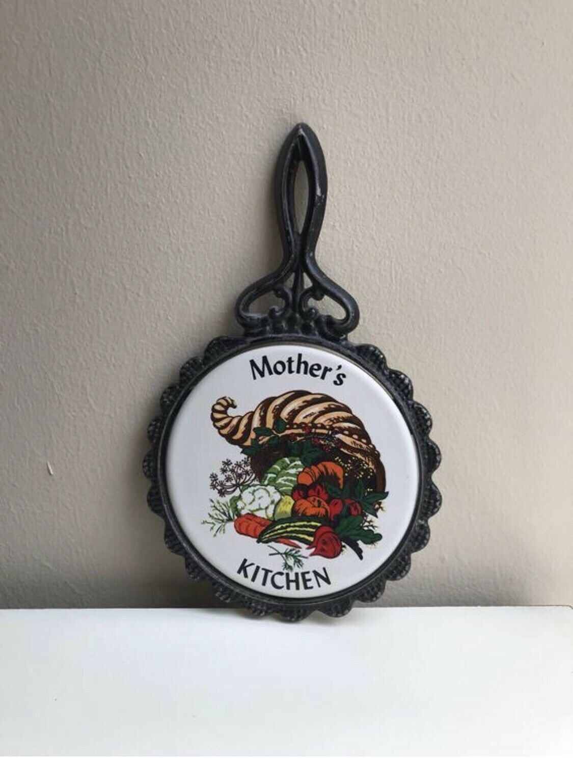 Antique Mother's Kitchen Wall Decor - 12" x 7"