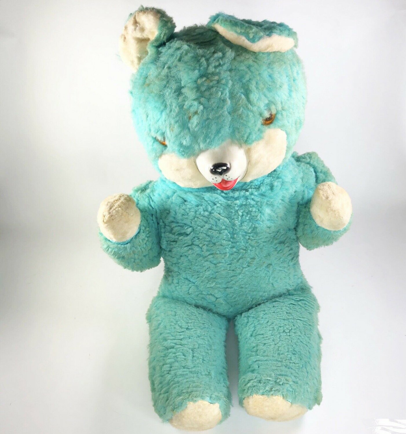 1950s Large Rubber Nose Teddy Bear  27&acirc;�� x 14&acirc;��
