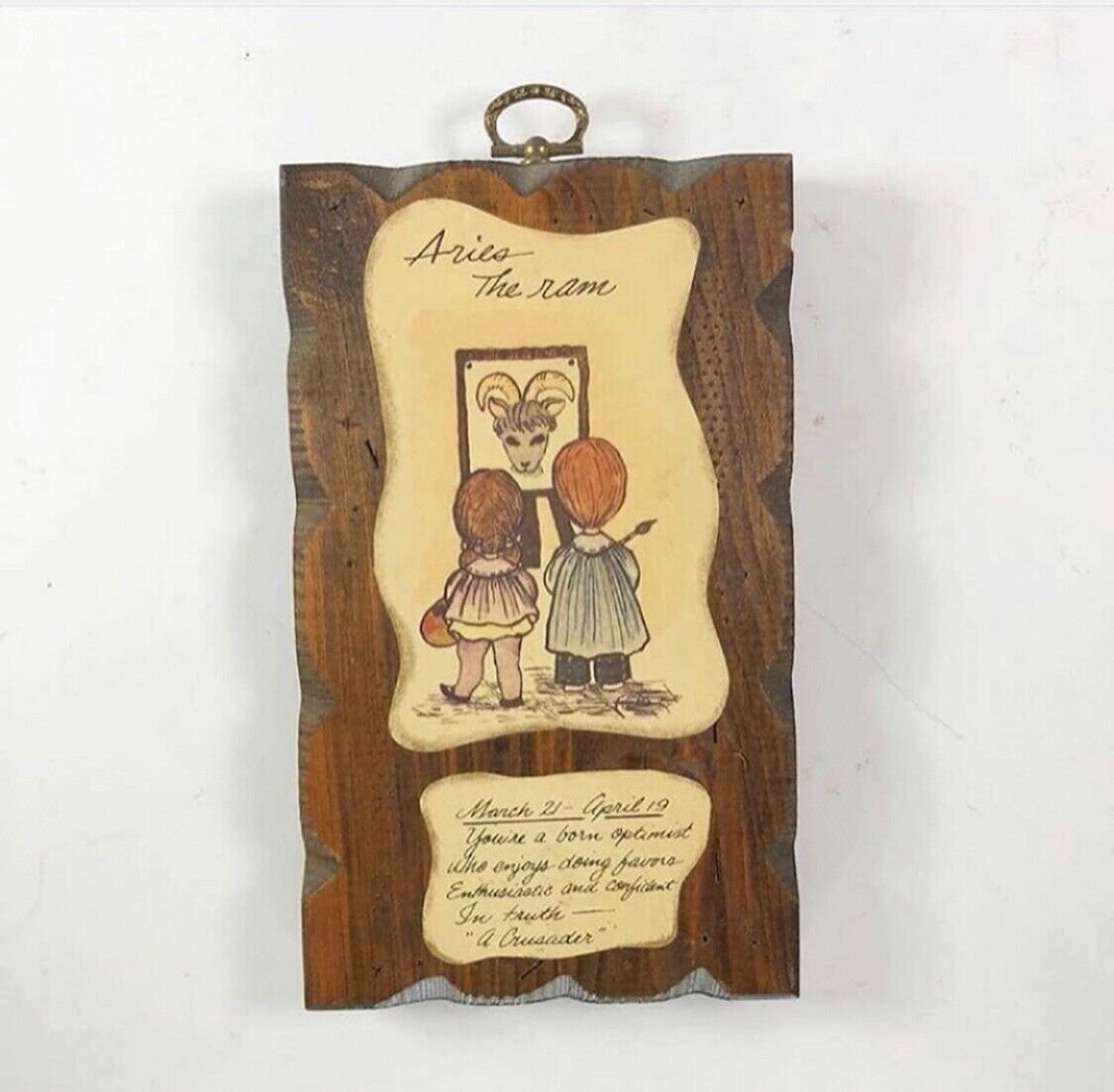 Vintage Aries Wall Decor  7.5&acirc;�� x 4.5&acirc;��