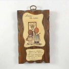 Vintage Aries Wall Decor  7.5” x 4.5”