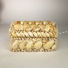 Vintage Folk Art Seashell Sea Shell Trinket Jewelry Box Treasure Chest Style Box