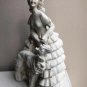 Vintage Ceramic Lady And Hound Statue 10.5&acirc;�� Tall