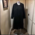 Vintage Old Hollywood Black Wool Peacoat Medium