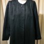 Vintage Old Hollywood Black Wool Peacoat Medium