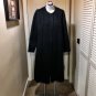 Vintage Old Hollywood Black Wool Peacoat Medium