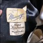 Vintage Old Hollywood Black Wool Peacoat Medium
