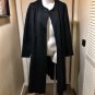 Vintage Old Hollywood Black Wool Peacoat Medium