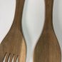 Oversized Zebra Wooden Spoon and Fork Set