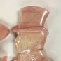 Vintage Pink Lady And Gentleman Ceramic Busts Wall Decor