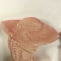 Vintage Pink Lady And Gentleman Ceramic Busts Wall Decor