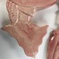 Vintage Pink Lady And Gentleman Ceramic Busts Wall Decor