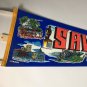 Vintage Savannah Georgia Felt Pennant Flag Banner Sign Travel Souvenir