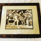1969 Billie Jean King Framed Photo and Autographed Ticket Stub