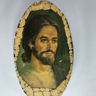 Vintage Folk Art Jesus Artwork 8.5” X 5”