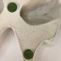 Vintage White Ceramic Pixie Wreath  16&acirc;�� in diameter at its widest