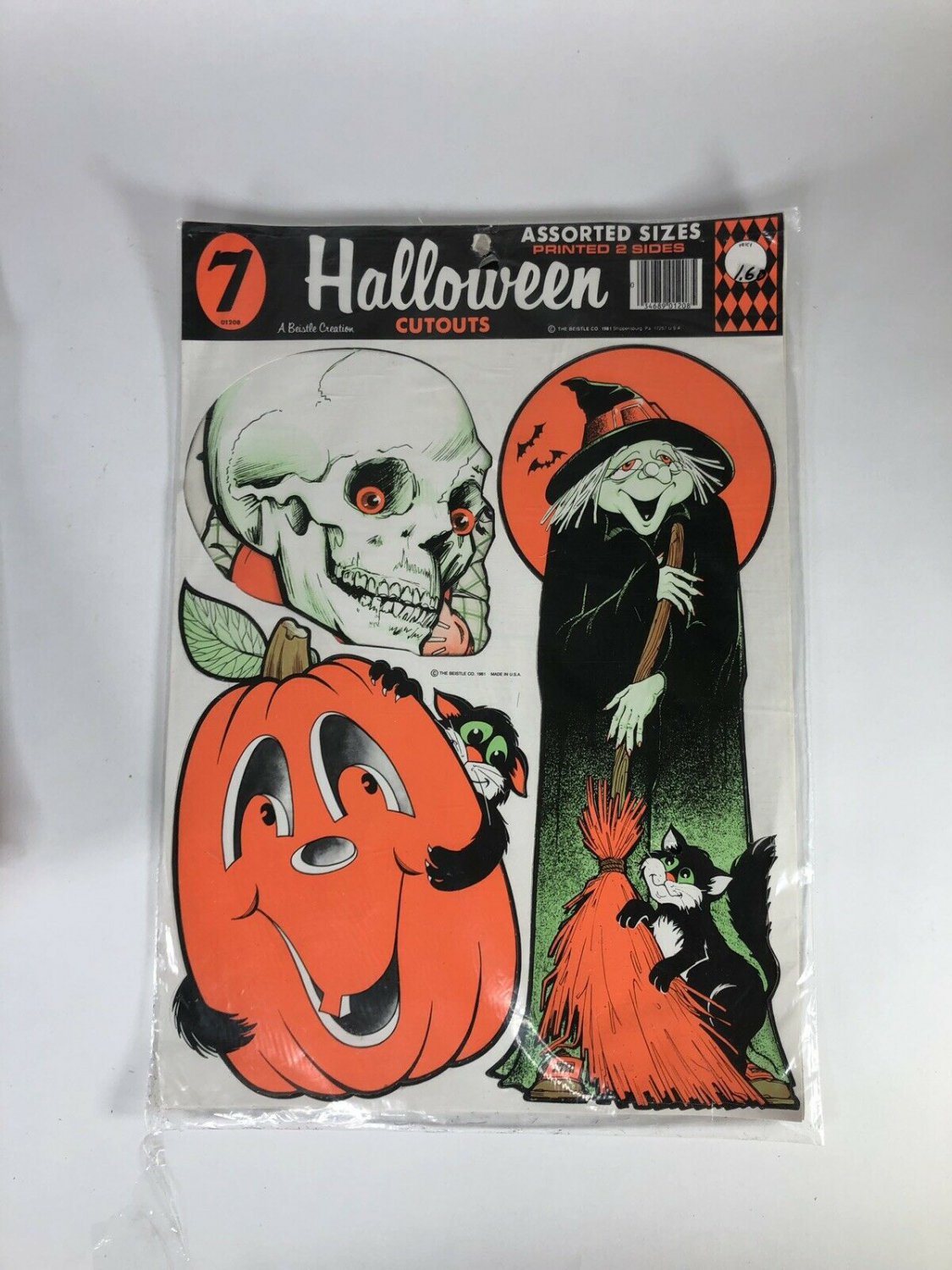 1981 NIP Beistle Assorted Halloween Diecuts