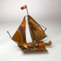 Vintage Brass Sailboat  9&acirc;��x 8&acirc;��