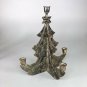 Vintage Silver metal Christmas tree candle holder  12&acirc;�� x 10&acirc;��