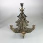 Vintage Silver metal Christmas tree candle holder  12&acirc;�� x 10&acirc;��