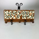 Vintage INSPIRE Wooden coatrack  Made in El Salvador  12” x 5”