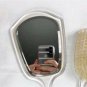 Clear lucite double-sided mirror and brush  Mirror 11&acirc;�� tall  Brush 8.5&acirc;�� tall