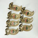 Mid-Century Brass Bird Trinket Dishes  6.5” x 4”