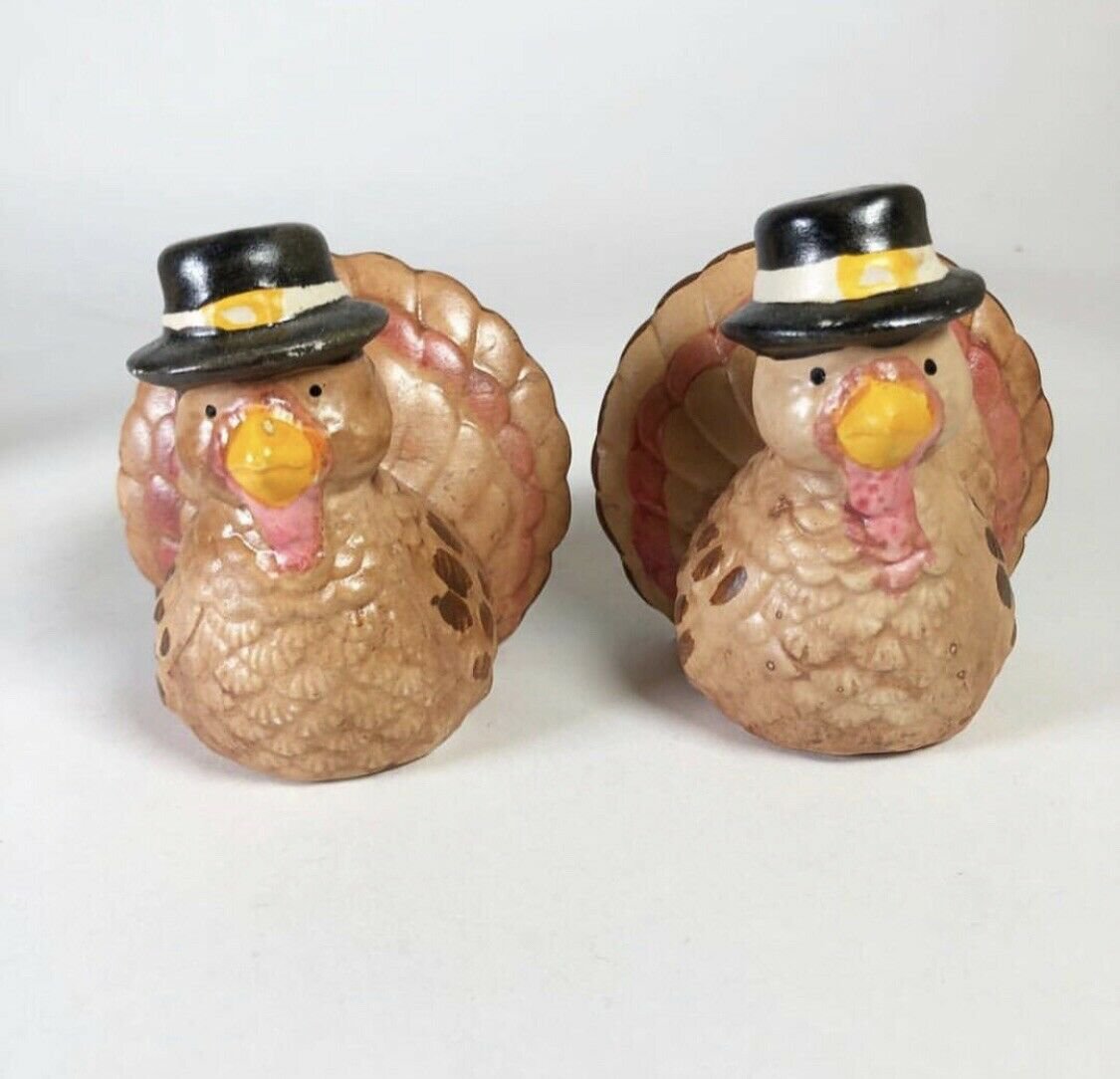 Vintage Turkey Salt And Pepper Shakers