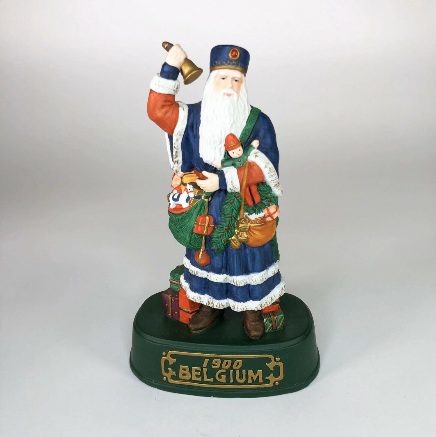 Vintage Belgium Santa Ceramic Statue 9&acirc;�� tall