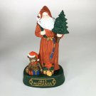 Vintage Romania Santa Ceramic Statue 9” tall