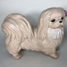 Vintage Pink Pekingese Dog made in 1976  14” x 10”
